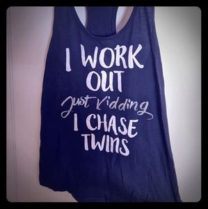 Twin mom tank top shirt ladies m